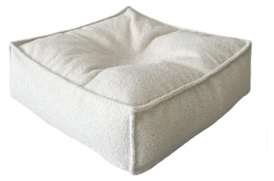 Image de MONIO for kids Petit Pouf enfante boucle crème