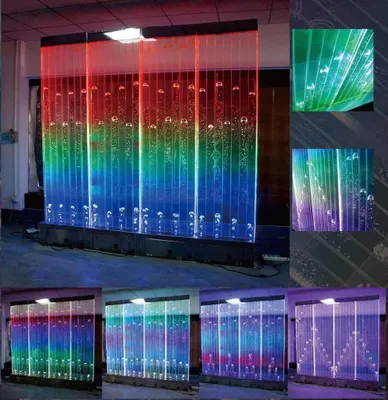 Produktbild von Wandpaneel mit Wasserblasen LED Wasserwand Designer Wasser Wand Led Trennwand