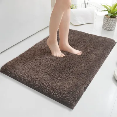 Image de Elzusha - Tapis de bain en microfibre doux, 60 x 90 cm, antidérapant et absorbant