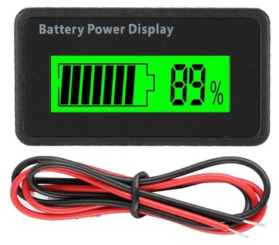Batteriekapazitätsanzeige LCD 12-48V Voltmeter mit Verpolungsschutz