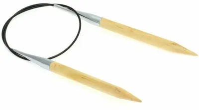 Produktbild von Lana Grossa Rundstricknadel Naturholz Big & Easy Länge 60 cm / 80 cm Größe 60 cm / 9.0 mm