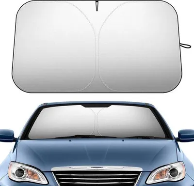 Produktbild von Famanu Sonnenblende Auto 140 x 80 cm - Faltbare Sonnenblende mit UV-Schutz