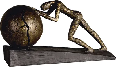 Produktbild von Casablanca by Gilde Dekofigur Skulptur Heavy Ball bronzefarben H. 21,5 cm,59598