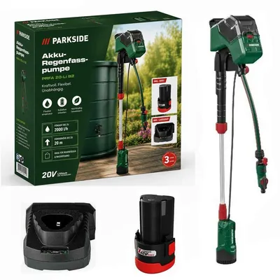 Produktbild von Parkside 12 V Akku-Regenfasspumpe PRPA 12-Li , mit Akku und Ladegerät