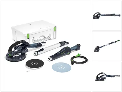 Obrázek produktu pro Festool LHS-E 225 EQ-Plus S/W PLANEX bruska s dlouhým krkem ( 575217 ) 550W 215mm v systaineru + brusný kotouč
