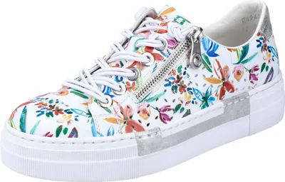 Produktbild von Rieker Damen Schuhe Schnürschuhe Halbschuhe Plateau N4940, Größe:40 EU, Farbe:Weiß