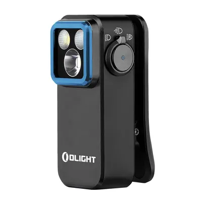 Produktbild von Taschenlampen-Clip-Licht, wiederaufladbar, 500 Lumen, magnetisches Blitzlicht zum Signalisieren, Radfahren, für den Außen- oder Innenbereich (schwarz)
