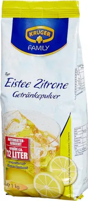 Produktbild von Open Food Eistee Zitrone Getränkepulver - Krüger, Krüger, Krüger, Krüger - 1000g, 31,5 kcal, 15,4 g, 15,3 g