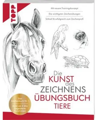 Immagine prodotto di Die Kunst des Zeichnens Tiere Übungsbuch