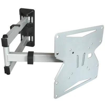 Produktbild von Universal Fernseh Halterung - Schwenkbar Neigbar - Monitor Halter für LCD LED OLED - 15'-55' Zoll - VESA 75 100 200x100 200 silber Modell: S89SK