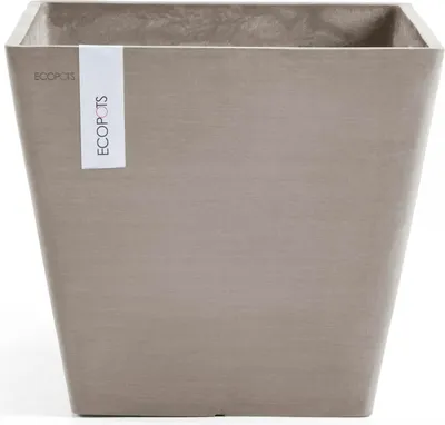 Produktbild von Ecopots Rotterdam, Beige, 75 l, Quadratisch, 500 mm, 500 mm, 440 mm
