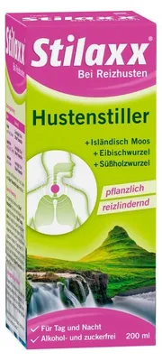 Zdjęcie produktu dla Stilaxx środek przeciwkaszlowy mech islandzki dla dorosłych, roztwór 200 ml