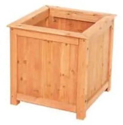 Productafbeelding van Houten plantenbak, vierkant - cm.40x40x40h.