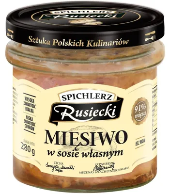 Obrázek produktu pro Spichlerz Rusiecki Maso ve vlastní omáčce 280 G