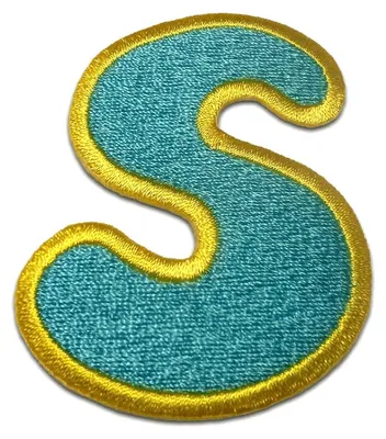 Produktbild von Buchstabe S - 6.2x4.9cm: Alphabet Buchstaben Einzeln Auswählbar - Aufnäher, Bügelbild, Aufbügler, Applikationen, Patches, Flicken, Zum Aufbügeln
