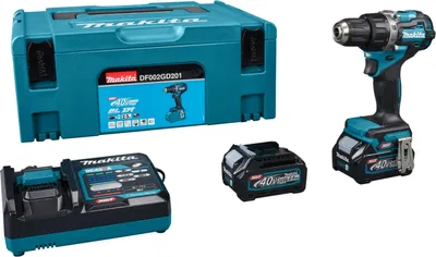 Image de Perceuse visseuse 40V max XGT - MAKITA - 2 batteries 2.5Ah - chargeur - MakPac - DF002GD201