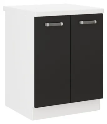 Produktbild von Küchen Unterschrank 60 cm für das Modell „Omega 240 Schwarz + Weiss“