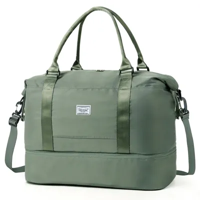 Produktbild von Reisetasche 46x32x23 handgepäck mit Schuhfach Tasche Sporttasche Weekender Bag Schwimmtasche Wasserdicht Travel Duffle Bag