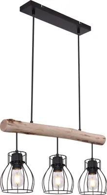 Produktbild von Globo Lighting Hängeleuchte Metall schwarz, 3x E27