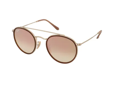 Obrázek produktu pro Ray-Ban ROUND DOUBLE BRIDGE, Dospělý, Uni, Kulatý, Plné obroučky, Zlato, Zlato