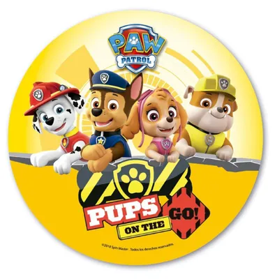 Produktbild von PAW Patrol Tortenaufleger gelb 20 cm - Essoblate - Einheitsgröße