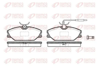 Produktbild von REMSA Bremsbeläge Satz Vorne Bremsklötze für RENAULT Scénic I (JA0/1, FA0) 0208.12
