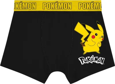 Zdjęcie produktu dla Pokemon chłopięce spodnie dziecięce bokserki zestaw 2 szt. czarny + szary, rozmiar: 98-104