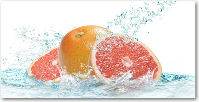 Produktbild von Tulup® Leinwandbild -100x50 cm - Wandkunst - Drucke auf Leinwand - Leinwanddruck  - Essen & Getränke - Orange - Grapefruit