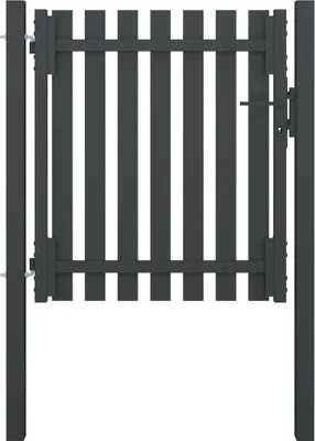 Produktbild von The Living Store Gartentor Stahl 1x1,25 m Anthrazit