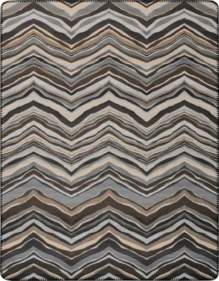 Produktbild von LOESCHEN Biederlack Wohndecke mit Zierstich Wild Lines Größe 150 x 200