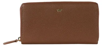 Produktbild von Portemonnaie ASTI Reißverschluss-Geldbörse 18 Kartenfächer braun Damen - Leder