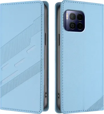 Obrázek produktu pro Pouzdro pro T-Mobile REVVL 7 Pro,Polyuretankožené peněženkové pouzdro s přihrádkou na karty a funkcí stojánku Hellblau