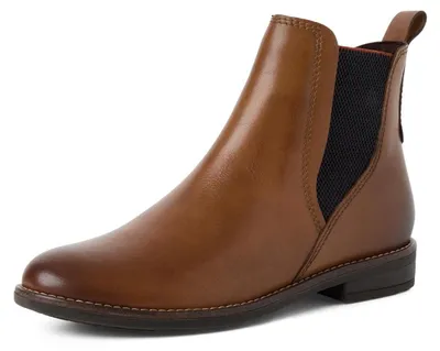 Produktbild von MARCO TOZZI Damen Chelsea Boots aus Leder zum, Braun (MUSCAT), 42 EU