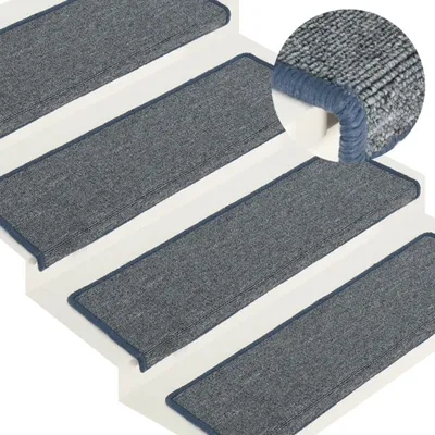 Image de The Living Store Tapis de sol 15 pièces 65x21x4 cm Violet et bleu