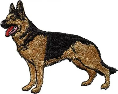 Produktbild von Aufnäher Applikation - Schäferhund - 01717 - Gr. ca. 9cm x 7cm
