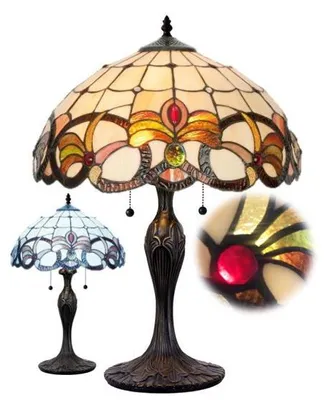 Immagine prodotto di Lampada da tavolo Tiffany con vetro colorato Deluxe CASIOPEA Ø40*55