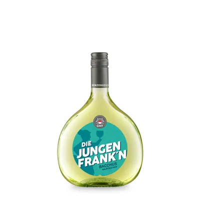 Produktbild von DIE JUNGEN FRANK´N Bacchus QbA halbtrocken 0,75l
