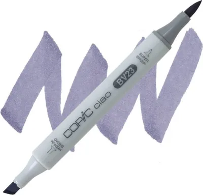 Obrázok produktu pre COPIC Ciao obojstranný štetec a dláto, BV23 Sivastá levanduľová