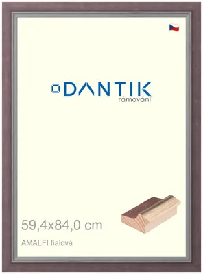Obrázek produktu pro DANTIK rámeček 59,4x84 | AMALFI fialová (Plexi Čiré)