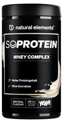 Produktbild von Whey Protein Pulver - 1000 g Pulver_für 33 Portionen / Neutral