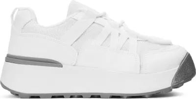 Produktbild von Damen Sneaker Platform Sportschuhe Schnürung Freizeitschuhe Alive Weiß Gr.36