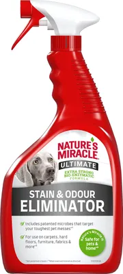 Zdjęcie produktu dla Odplamiacz i odświeżacz NATURE'S MIRACLE - spray do czyszczenia i usuwania zabrudzeń - 946 ml