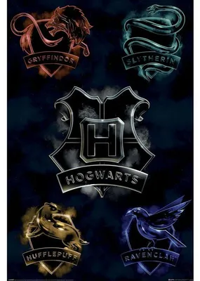 Produktbild von Harry Potter Poster  Houses multicolor Standard