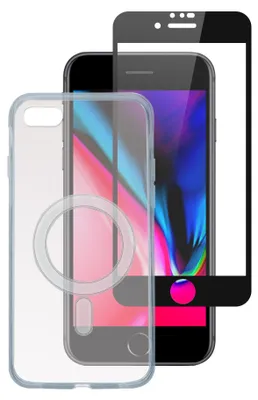 Immagine prodotto di 4smarts 360° Starter Set X-Pro Full Cover Glas Apple iPhone SE3 / SE2 / 8 / 7