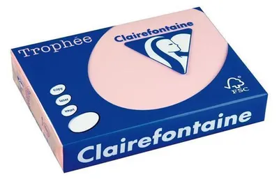 Produktbild von Clairefontaine Trophee 2638C Papier Rosa 160g/m² DIN-A3 - 250 Blatt