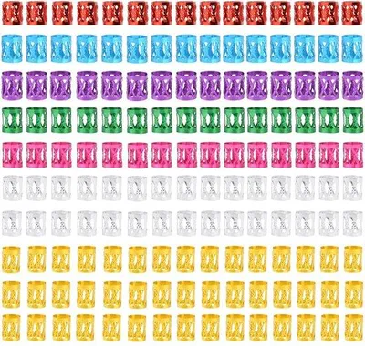 Image de 150 barrettes en aluminium, couleurs assorties, accessoires pour dreadlocks