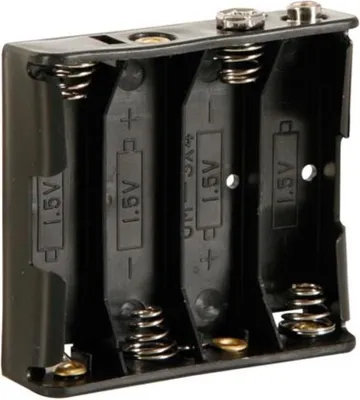 Image de Coupleur De 4 Piles (lr6), Avec Contacts A Pression