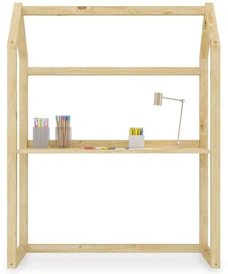 Produktbild von Massivholz-Kinderschreibtisch in Form eines Hauses