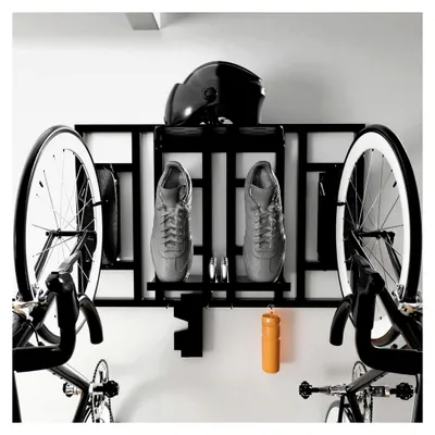 Produktbild von Wandhalterung für Fahrräder, Fahrradständer für den Innenbereich, Wandmontage für Fahrräder, Fahrradbügel für Garage und Wohnung