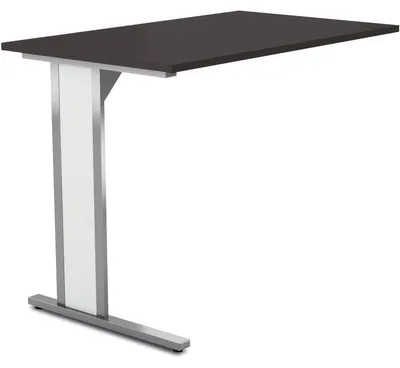 Produktbild von Anbautisch Aveto Wangengestell 100x60x68-76cm höhenverstellbar anthrazit